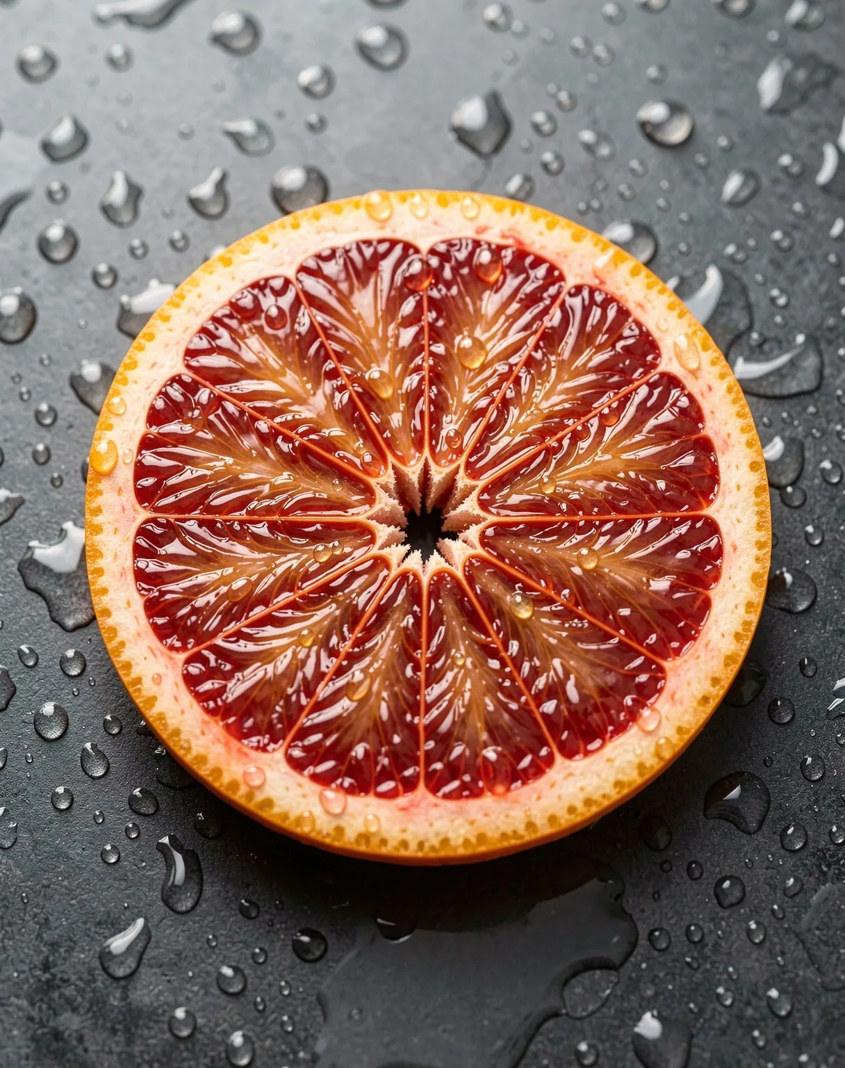 Fresh citrus macro detail